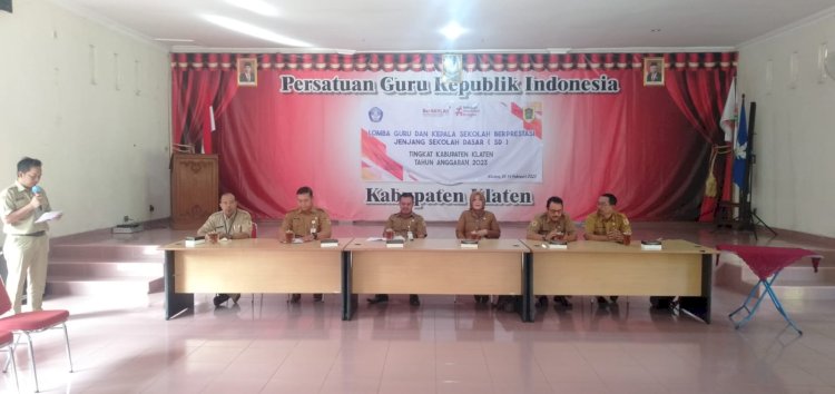 Lomba Guru dan Kepala Sekolah Berprestasi Jenjang SD Tingkat Kab. Klaten Tahun 2023