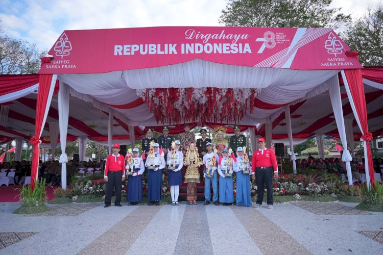 Upacara HUT Ke-78 Republik Indonesia