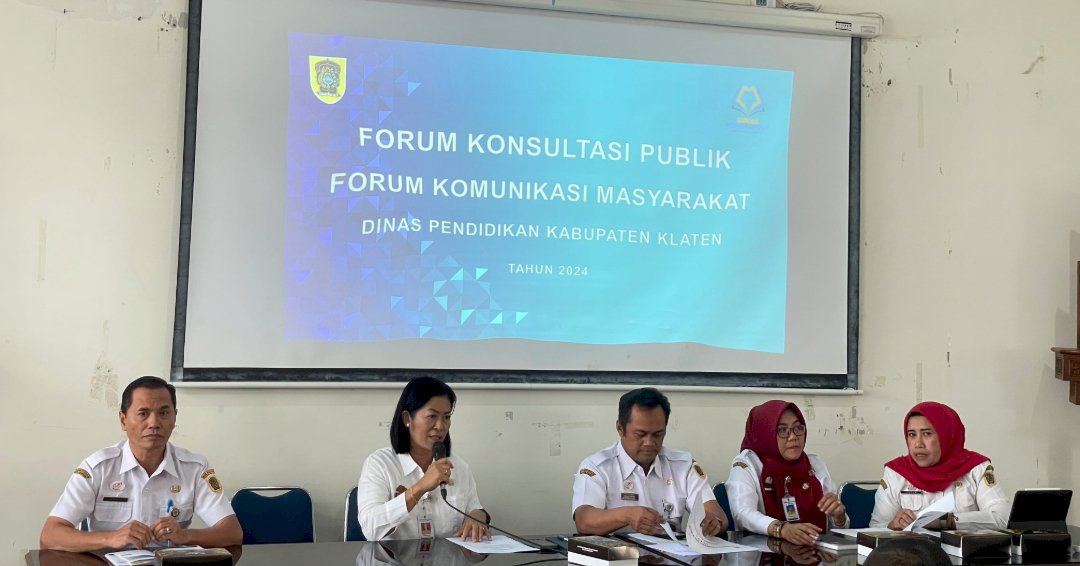 Forum Konsultasi Publik Dinas Pendidikan Kab. Klaten Tahun 2024